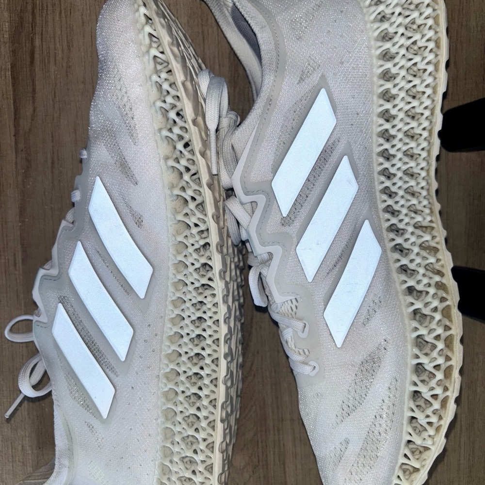 Adidas Men's White 4D Sneakers - Picture 9 of 10